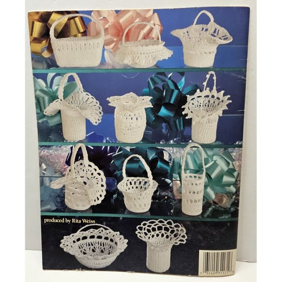 Crochet Bitty Baskets Reta North American School Of Needlework 11 Designs In Thr - Picture 2 of 3